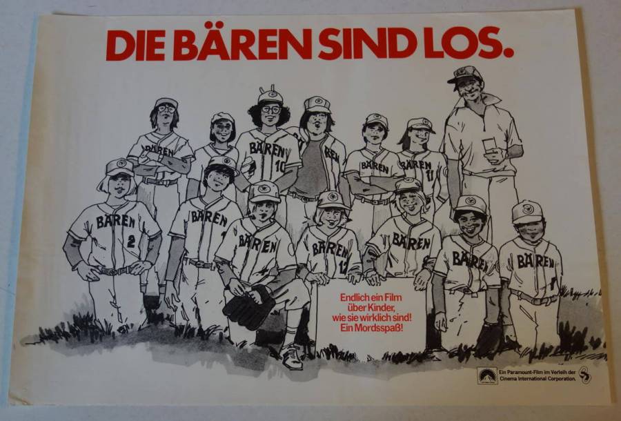 The Bad News Bears original release german movie poster set